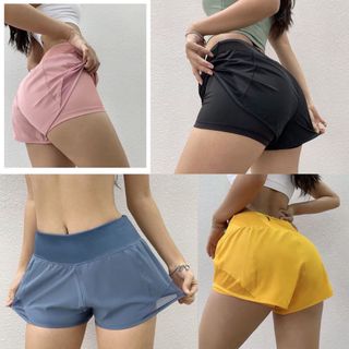 Quần đùi hai lớp khó sau thể thao nữ