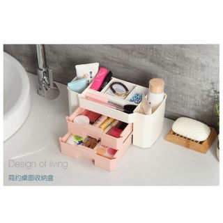 Hộp Đựng Mỹ Phẩm Mẫu Mới Hai Ngăn-Nhựa Cao Cấp