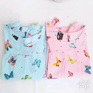Bộ Mặc Nhà- Bộ lửng Họa Tiết Bướm cực Xinh-Mặc Là Đẹp