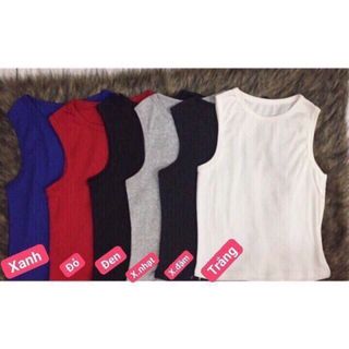 Áo ba lỗ ngược croptop sỉ 5sp bất kỳ