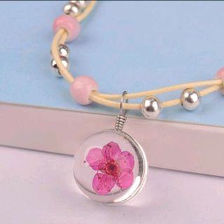 vòng tay ép hoa khô vòng đeo tay