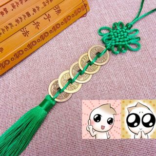 dây treo phong thủy 5 đồng xu
