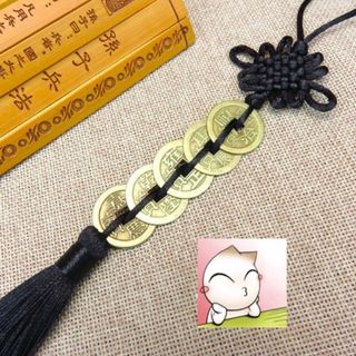 dây treo phong thủy 5 đồng xu