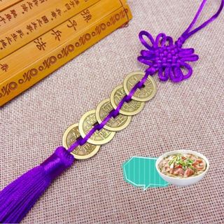 dây treo phong thủy 5 đồng xu