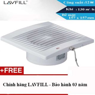 Quạt thông gió phòng vệ sinh 1 chiều với lỗ chờ 100 100mm Model LAVFILL LFWW-09EK giá sỉ