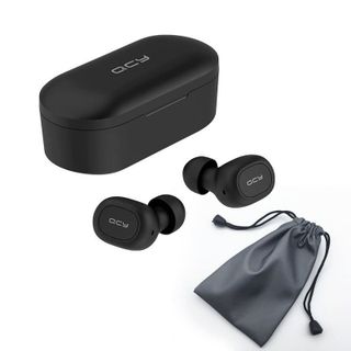 Tai Nghe Không Dây Bluetooth 50 True Wireless QCY-T2C - Dock sạc 800mAH - Chống ồn CVC 60 - Tặng Túi Đựng Kèm