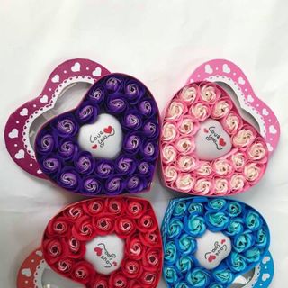 SỈ Hộp Hoa Hồng Sáp Thơm Trái Tim Phát Sáng Cực Sang