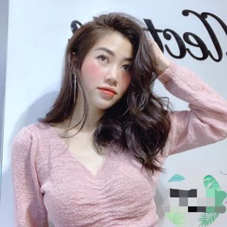 Áo len nhũng nhún ngực sỉ 5sp bất kỳ