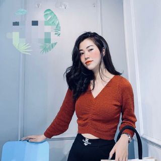 Áo len nhũng nhún ngực sỉ 5sp bất kỳ
