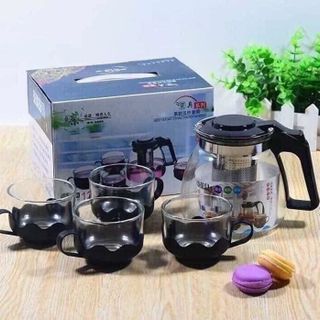 Bộ pha trà thủy tinh 5 món giá sỉ
