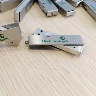 in logo - usb xoay kim loại