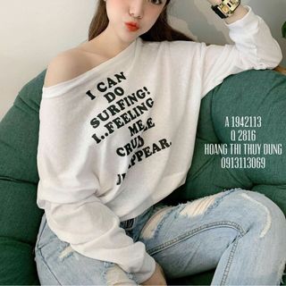 Áo thun giấy lệch vai