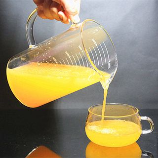 Cốc ca Ly thủy tinh Glass Cup 1000ml chia vạch đo đong thể tích-HL103