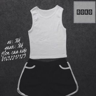 Áo ba lỗ ngược croptop sỉ 5sp bất kỳ