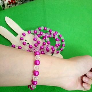 chuỗi đeo tay mix hạt màu