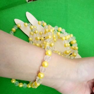 chuỗi đeo tay mix hạt màu
