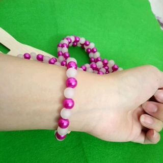 chuỗi đeo tay mix hạt màu