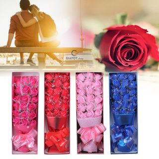 Hoa hồng sáp thơm 18 bông - Qùa tặng ý nghĩa ngày 20/10
