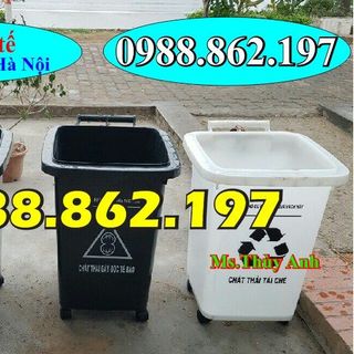 thùng rác 60L Thùng rác y tế 60 lít thùng đựng rác bệnh viện thùng rác y tế đạp chân giá rẻ thùng đựng chất thải thùng đựng chất nguy hại giá sỉ