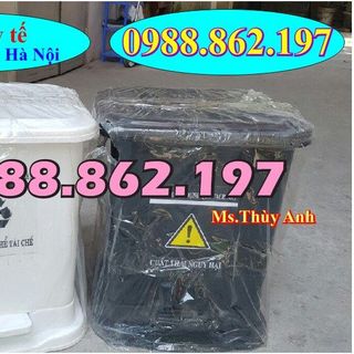 Thùng rác 15 lít đạp chân y tế màu vàng thùng rác màu vàng đạp chân 15 lít y tế thùng rác y tế 15 lít giá sỉ