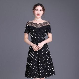 ĐẦM XÒE CHẤM BI THANH LỊCH SANG TRỌNG ĐỦ SIZE 39-70KG