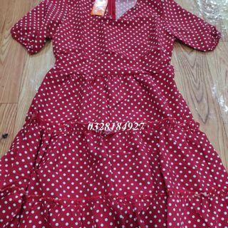 ĐẦM XÒE CHẤM BI CHẤT KATE LỤA ĐỦ SIZE từ 39-70kg