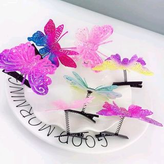 kẹp tóc đủ màu hình bướm