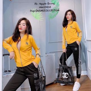 Bộ đồ NY sọc nhũ áo khoá cực chất