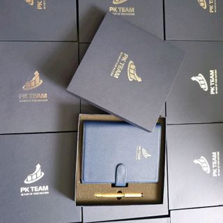 quà tặng doanh nghiệp - sét sổ bìa da và bút kí
