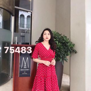 ĐẦM XÒE CHẤM BI CHẤT KATE LỤA ĐỦ SIZE từ 39-70kg