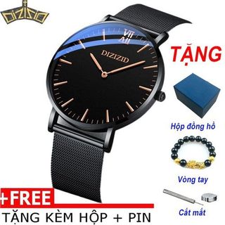 Đồng hồ nam dây thép lụa đẳng cấp