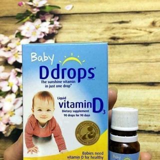 Vitamin D - BABY D-DROPS VITAMIN D3 - VITAMIN D CHO TRE - VITAMIN - HAPPY KISS
