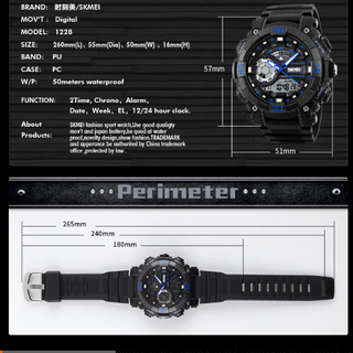 Đồng hồ nam SKmei 1228 Chống nước 5ATM
