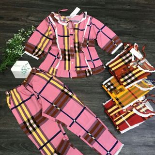 Lụa caro phối ren mới