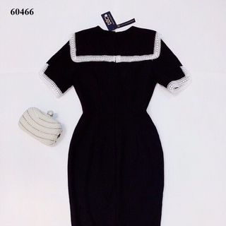 ĐẦM THUN CÁT HÀN PHỐI REN ĐÍNH HOA 60-65K