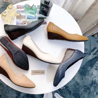 Giày Búp bê xuồng da thật
