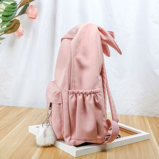 Balo Học Sinh D1362 Tai Thỏ Kèm Móc Khóa