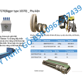 Máy ép viên nén BSR720 3T/H 220KW Không mỡ bôi trơn