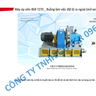 Máy ép viên nén BSR720 3T/H 220KW Không mỡ bôi trơn