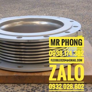 khớp nối cao su giảm chấn d300- khớp chống rung mặt bích - báo giá khớp nối mềm inox nối bích - khớp nối mềm cao su dn150