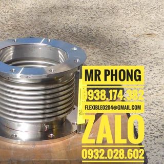 khớp nối cao su giảm chấn d300- khớp chống rung mặt bích - báo giá khớp nối mềm inox nối bích - khớp nối mềm cao su dn150