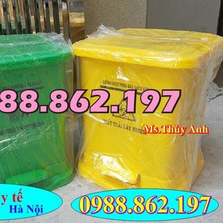 thùng rác đạp chân 15l thùng rác 15l giá rẻ Thùng rác 15 lít đạp chân y tế màu vàng thùng rác màu vàng đạp chân 15 lít y tế thùng rác y tế 15 lít giá sỉ