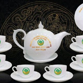 bộ trà bát tràng dáng chóp lửa