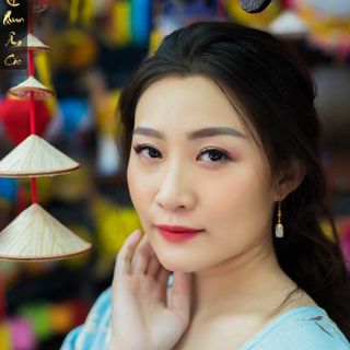 Pháp Phục Áo Lam Đi Chùa Cao Cấp - Áo Vải Lanh Màu Xanh Dương Họa Tiết Hoa Đài Loan - ATXL35