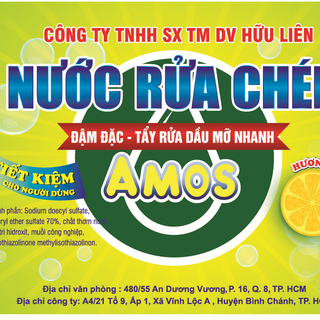 nước rửa chén hóa phẩm tẩy rưa amos