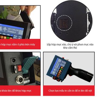 Máy in date cầm tay mini giá rẻ BSR-H3 in trên mọi chất liệu
