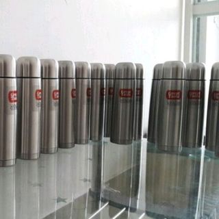 bình giữ nhiệt inox đầu đạn in logo