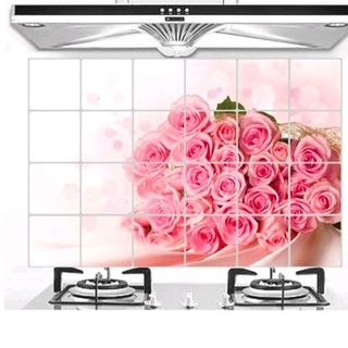 miếng dán nhà bếp chống dầu mỡ kích thước 45cm x75cm nhiều mẫu nhe