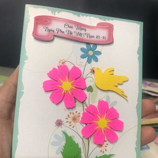 THIỆP HANDMADE 20/10 QUILLING