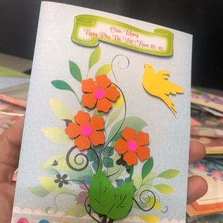 THIỆP HANDMADE 20/10 QUILLING